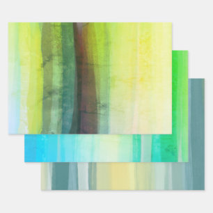 Feuille De Papier Cadeau Diversité multicolore de peinture abstraite en rel