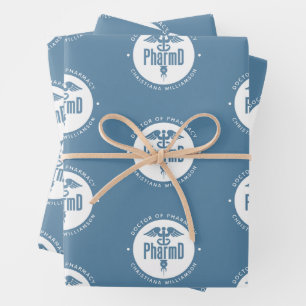 Feuille De Papier Cadeau Docteur en pharmacie PharmD sur mesure