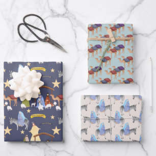 Feuille De Papier Cadeau Documents de Noël