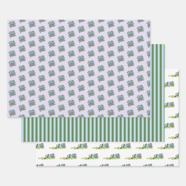 Feuille De Papier Cadeau Doris en été  (Lot)
