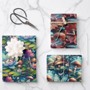 Feuille De Papier Cadeau Dormir sur une fleur personnalisée