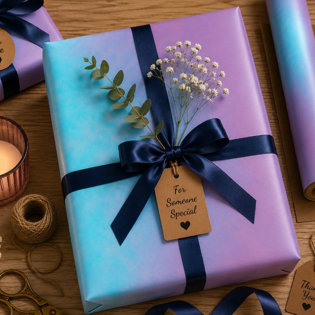 Feuille De Papier Cadeau Douce Statique Entre Les Étoiles (Créateur téléchargé)