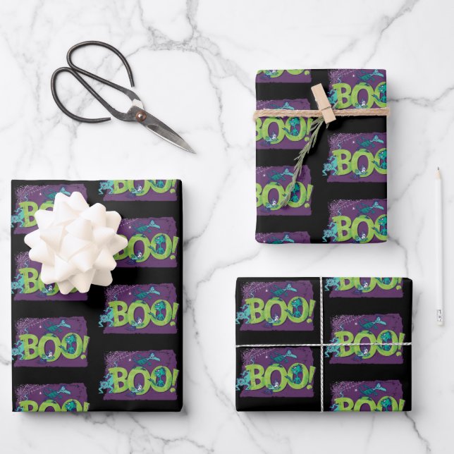 Feuille De Papier Cadeau Dr. Seuss | BOU ! Graphique d'Halloween (Recto)