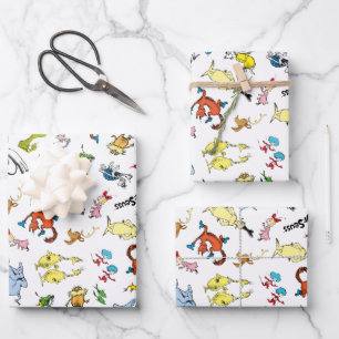Feuille De Papier Cadeau Dr. Seuss Character Confetti   ANNIVERSAIRE DE ENF