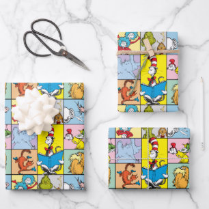 Feuille De Papier Cadeau Dr Seuss   Graphique Histoires