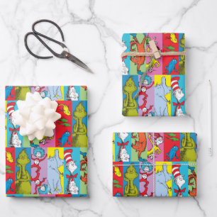 Feuille De Papier Cadeau Dr Seuss   Tranche de caractères