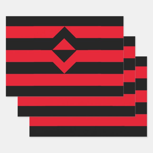 Feuille De Papier Cadeau Drapeau de fierté du poing (Lot)