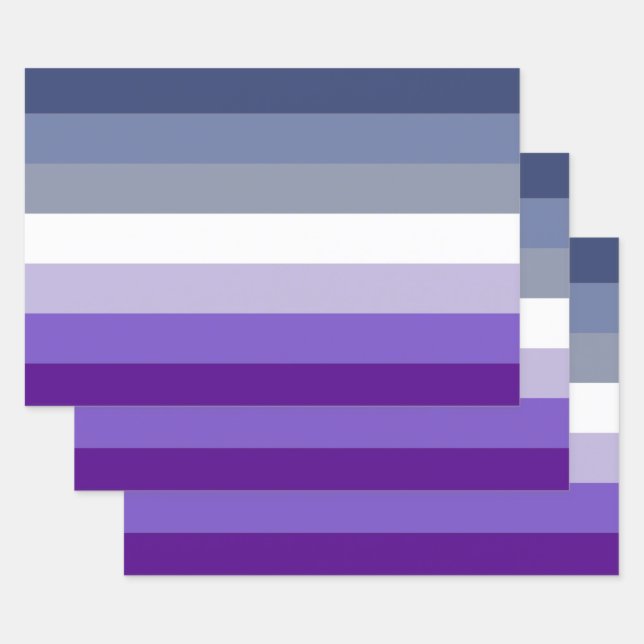 Feuille De Papier Cadeau Drapeau de fierté lesbienne Butch (Lot)