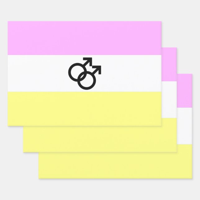 Feuille De Papier Cadeau Drapeau de fierté Twink (Lot)