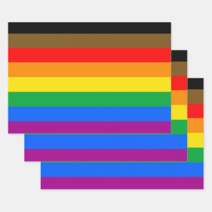 Feuille De Papier Cadeau Drapeau de la fierté arc-en-ciel de Philly