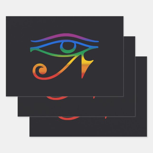 Feuille De Papier Cadeau Drapeau de la fierté gay goth (Lot)