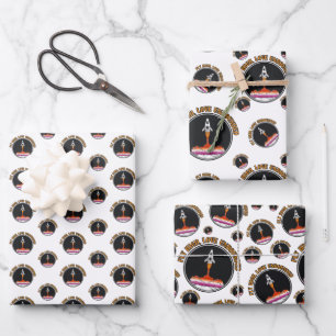 Feuille De Papier Cadeau Drapeau lesbien LGBTQ, Vol haut, Amour sans limite