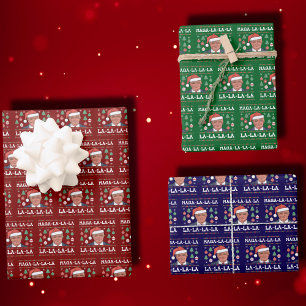 Feuille De Papier Cadeau Drôle Donald Trump Maga La La La Ugly Christmas