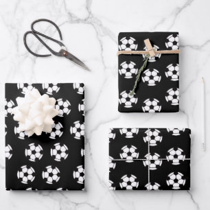 Feuille De Papier Cadeau Drôle Motif de balle de football