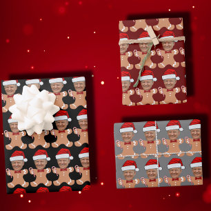 Feuille De Papier Cadeau Drôle Trump Visage Personnalisé Visage Photo Ginge