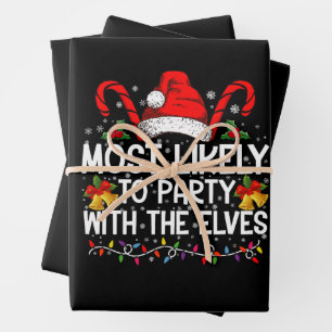 Feuille De Papier Cadeau Drôles de correspondances de Noël, les plus suscep