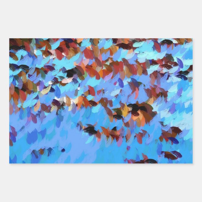 FEUILLE DE PAPIER CADEAU EAU DE LA RIVIÈRE (Devant)