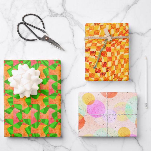 Feuille De Papier Cadeau Échantillon de l'appareil d'art Taffi Op (Recto)