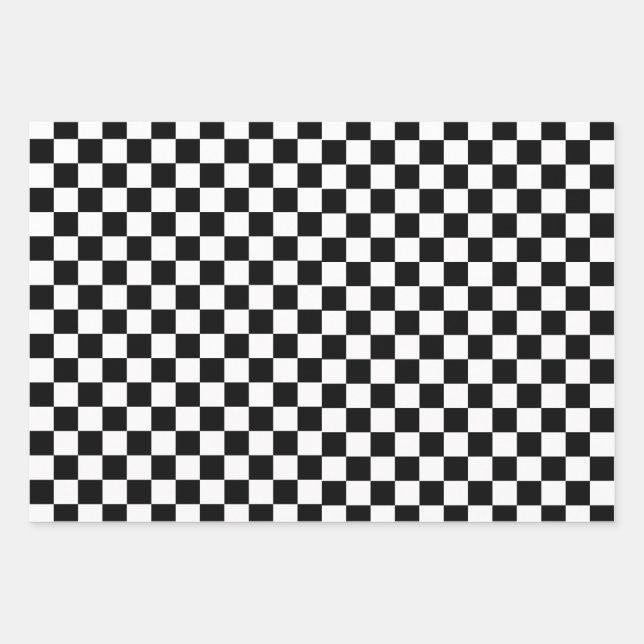 Feuille De Papier Cadeau Échecs (Devant)