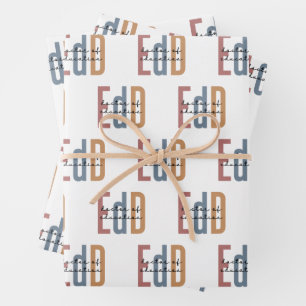Feuille De Papier Cadeau EdD Docteur En Éducation