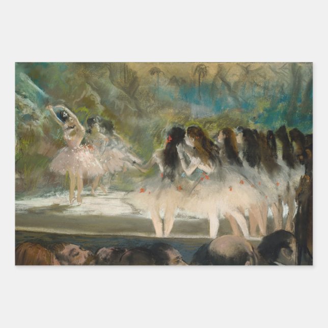 Feuille De Papier Cadeau Edgar Degas - Ballet à l'Opéra de Paris (Devant)