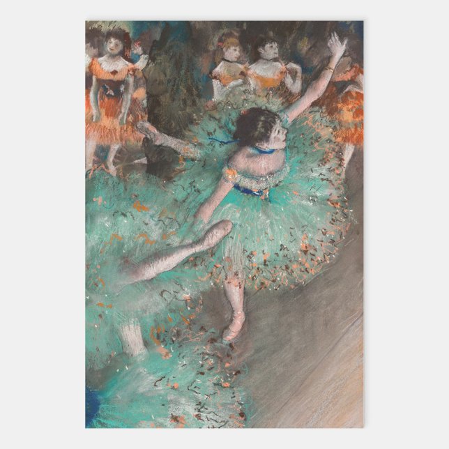 Feuille De Papier Cadeau Edgar Degas - Swaying Dancer / Danseuse en vert (Créateur téléchargé)
