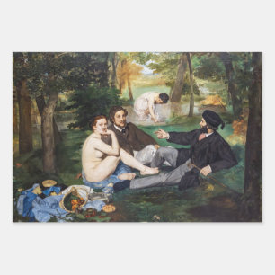 Feuille De Papier Cadeau Edouard Manet - Déjeuner sur l'herbe