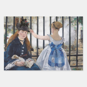 Feuille De Papier Cadeau Edouard Manet - Le Chemin De Fer