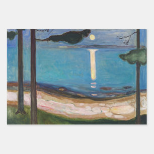 Feuille De Papier Cadeau Edvard Munch - Lune