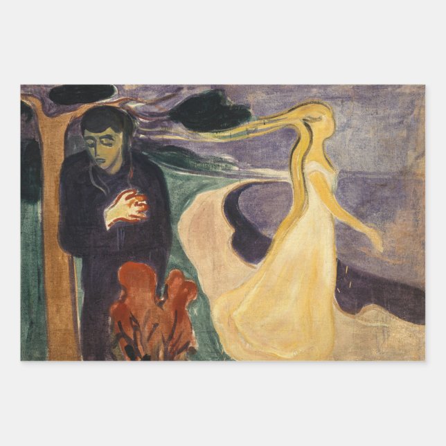 Feuille De Papier Cadeau Edvard Munch - Séparation (Devant)