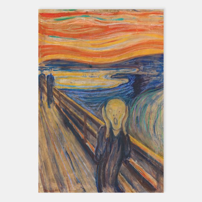 Feuille De Papier Cadeau Edvard Munch - The Scream 1893 (Créateur téléchargé)