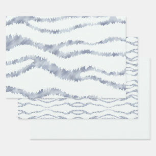 Feuille De Papier Cadeau Effacer Gris Nuageux Zèbre Scratch Ar
