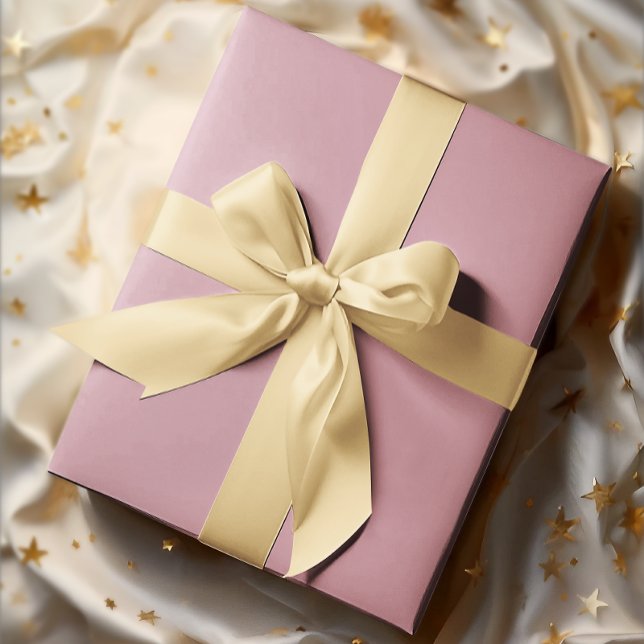 Feuille De Papier Cadeau Élégance boueuse - Rose solide (Créateur téléchargé)