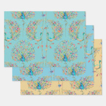 Élégant beau paon aquarelle