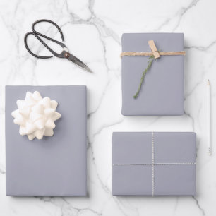 Feuille De Papier Cadeau Elégant cool gris minimaliste et chic