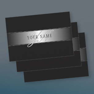 Feuille De Papier Cadeau Élégant écriture de script de monogramme modifiabl