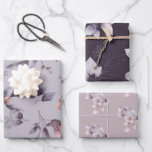 Feuille De Papier Cadeau Élégant floral polyvalent<br><div class="desc">Ces feuilles de papier d'emballage élégantes sont idéales pour toute l'année,  avec différentes nuances de lilas,  mauve et violet. Parfait pour toutes vos occasions d'emballage de cadeaux,  anniversaire,  baptême,  mariage,  anniversaire de mariage,  Noël,  baby shower,  et plus encore !</div>