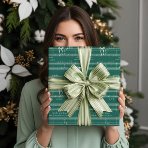 Feuille De Papier Cadeau Élégant Fun Fa La Bow Musique Vintage Personnalisé