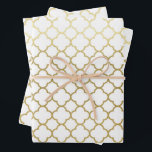 Feuille De Papier Cadeau Elégant Hexagon d'or Abstrait Mariage Motif<br><div class="desc">Un cadeau mariage dans un faux hexagone abstrait motif fait une présentation géniale. Idéal pour les jeunes mariés,  les douches nuptiales,  les wedding showers,  les nouvelles maisons,  les douches fiançailles,  et plus encore.</div>