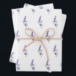 Feuille De Papier Cadeau Élégant lavande florale<br><div class="desc">Chaque future maman mérite d'être célébrée,  alors assurez-vous de la couvrir de tout votre amour et de quelques cadeaux amusants ! Organisez la baby shower parfaite avec ces élégantes fournitures lavande.</div>