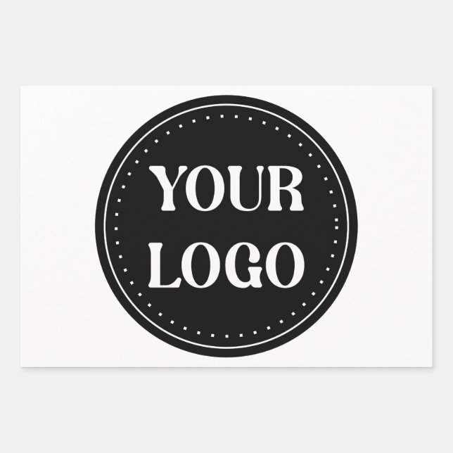 Feuille De Papier Cadeau élégant, moderne, raffiné et éditable. (Devant)