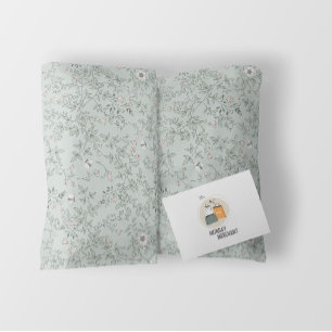 Feuille De Papier Cadeau Élégant romantique Vintage motif floral Sage