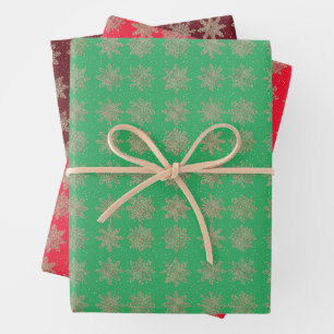 Feuille De Papier Cadeau Élégant Sparkling Golden Sparkling