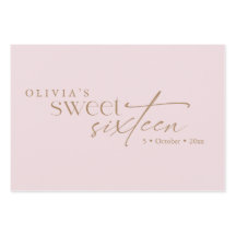 Elegant Sweet 16 Blush Pink Birthday 