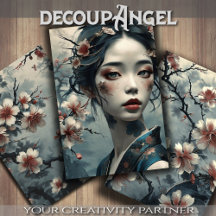 Élégante Femme Orientale Parmi Les Fleurs - Découp