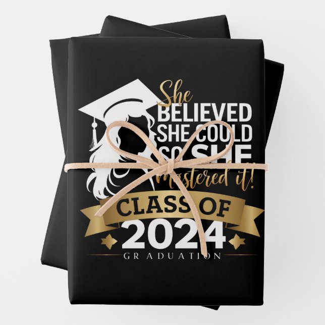 Feuille De Papier Cadeau Elle Croyait Qu'Elle Pouvait Le Faire Pour La Maît (En situation)