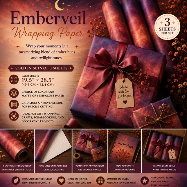 Feuille De Papier Cadeau Emberveil (Créateur téléchargé)