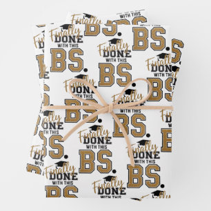 Feuille De Papier Cadeau Enfin Terminé Avec Cette Connerie De Diplôme Diplô