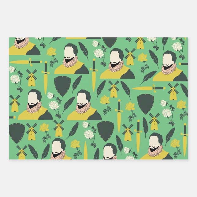 Feuille De Papier Cadeau Enseignant de littérature espagnole emballage papi (Devant)