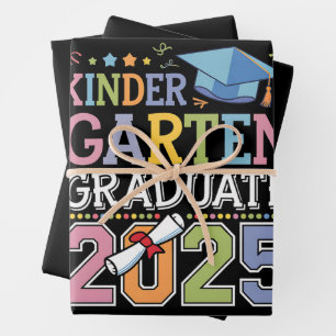 Feuille De Papier Cadeau Enseignement de fin d'études 2025